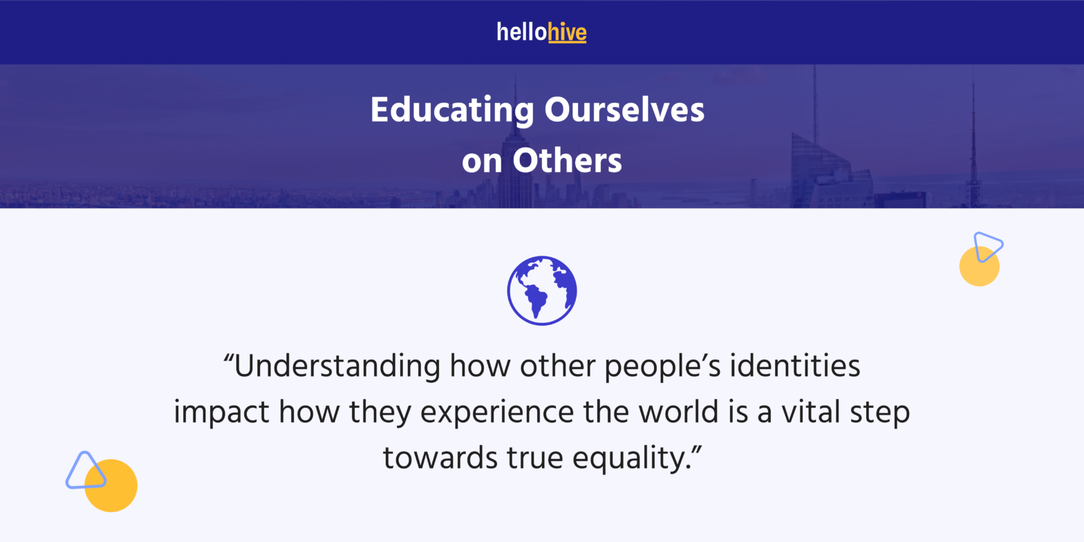 Image with summary of blog, "Educating Ourselves on Others"